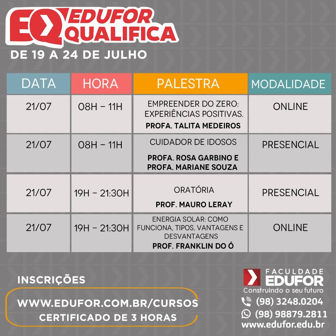 Edufor Qualifica - 6ª Edição
