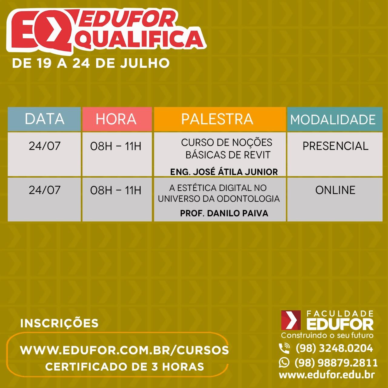Faculdade Edufor promove 6ª edição do Edufor Qualifica